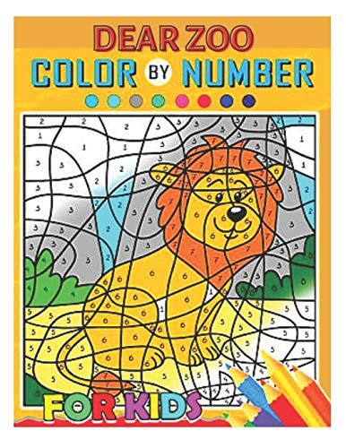 Dear Zoo Color By Number Dear Zoo Coloring Book For Kids And