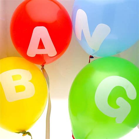 Personalised Letter Balloon By The Letteroom Letter Balloons