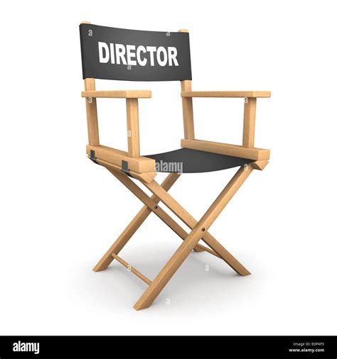 3d Directors Chair Stock Photo Alamy