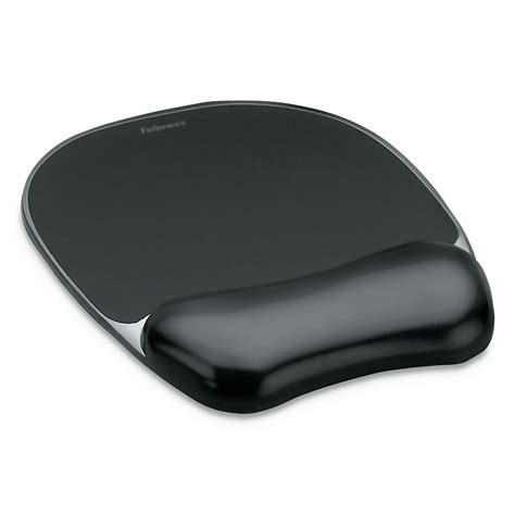 Fellowes Gel Crystals Wrist Support Mouse Padwrist Rest Black