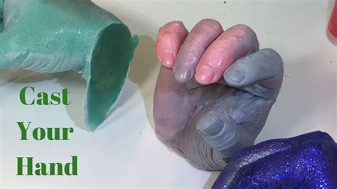 Lifecasting A Hand With Alginate And Resin Youtube