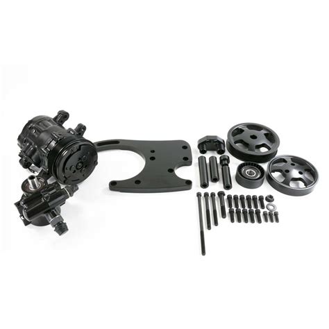 Ford Coyote 50l Polished Hydraulic Power Steering Conversion Swap Kit