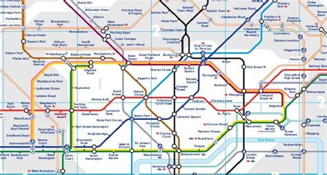 Plan Du Métro De Londres Et Ses Différentes Zones De Tarification