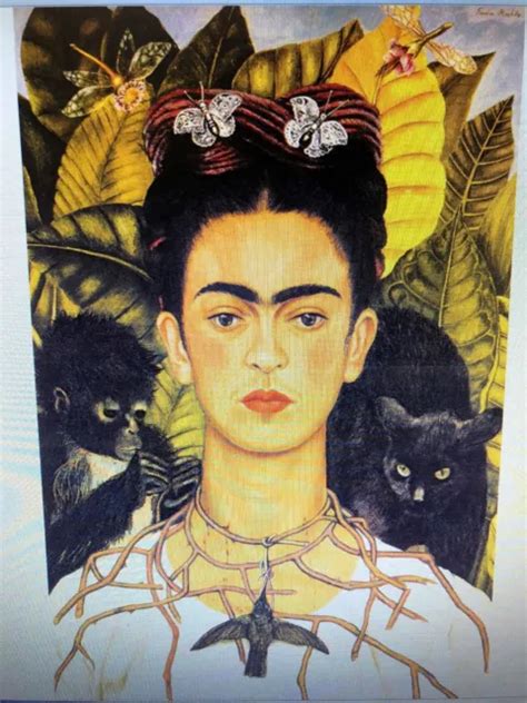 frida kahlo 24x36 poster artist woman female great mexico self portrait eyebrows 13 99 picclick
