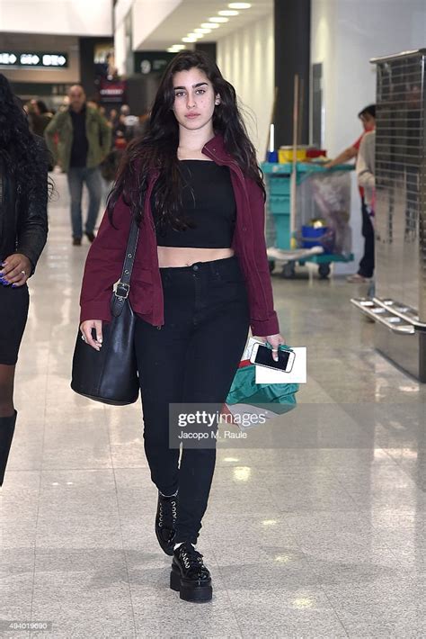 Singer Lauren Jauregui From Fifth Harmony Arrives At Milan Malpensa