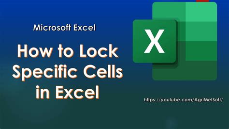 How To Lock Specific Cells In Excel Youtube