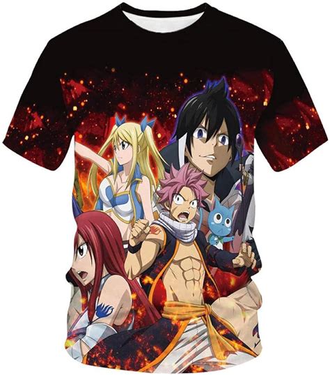 Anime Fairy Tail T Shirt Men Women 3d Print Graphics Fashion T Shirt