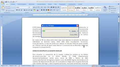 Pdf to word converter is a free online tool that works on all platforms and devices. Word 2007 2010 Como convertir un documento de word a PDF ...
