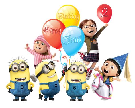 Despicable Me Minions Personalized Happy Birthday Digital Etsy In