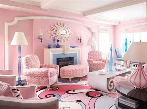 While not technically a living room—interior designer carolyn pressly uses this space as an office—there's a lot to be learned from her choices. 25 Pink Living Room Ideas (Photos)