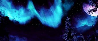 Aurora Northern Lights Borealis Skyrim Scenery Elder