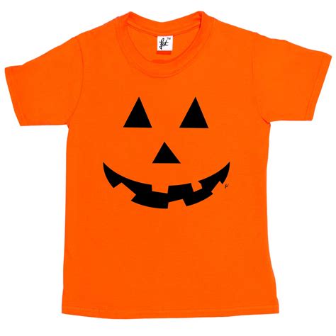 Halloween Pumpkin Face Scary Eyes Mouth Kids Boys Girls T Shirt Ebay