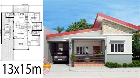 Home Design Plan 13x15m With 3 Bedrooms Home Ideas