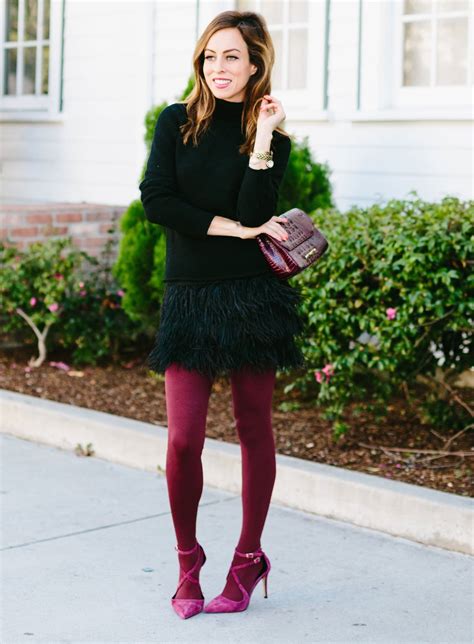 Two Holiday Party Outfit Ideas With Tights Sydne Style