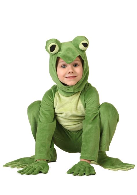Childs Boys Girls Green Frog Animal Amphibian Fancy Dress Costume