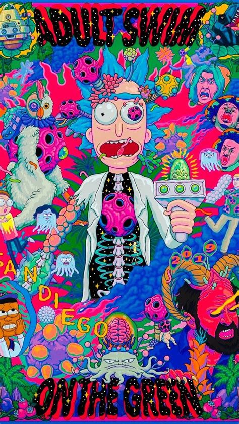 Rick And Morty Psychedelic Rick And Morty Drawing Rick And Morty