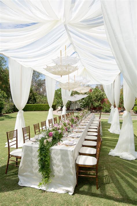 Romantic Vintage Inspired Outdoor Bridal Shower With Pastel Décor Outdoor Bridal Showers