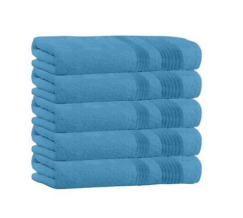 5 Piece 100 Cotton Bath Towel Set Aa Sourcing Ltd