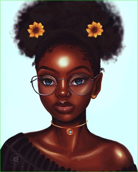 Cartoon African Girl