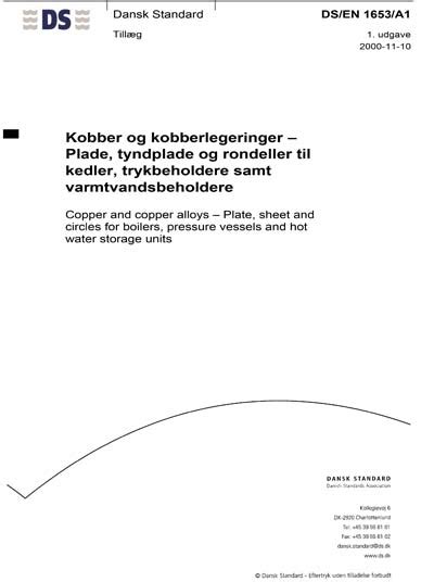 Ds En A Copper And Copper Alloys Plate Sheet And