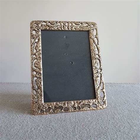 5 X 7 Gold Metal Picture Frame Mid Century Etsy Canada Metal