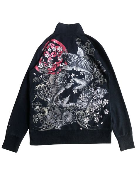 Japanese Brand Japanese Traditional Sukajan Style Cool Design Sweater