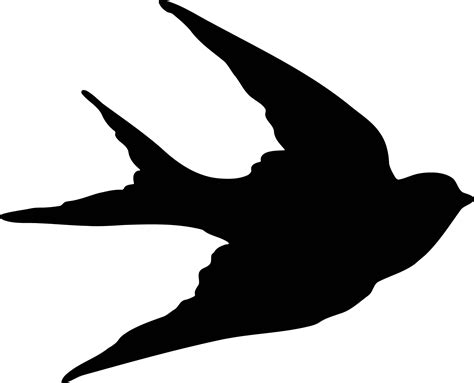 Bird Sparrow Swallow Silhouette Clip Art Sparrow Png Download 1800
