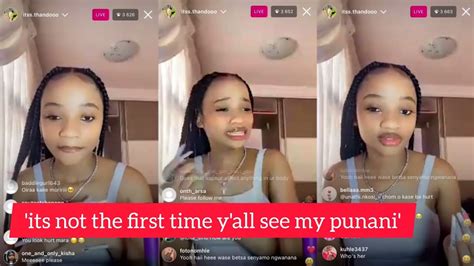 video watch thando responding to her trending kuku picture that paballo leaked you won t