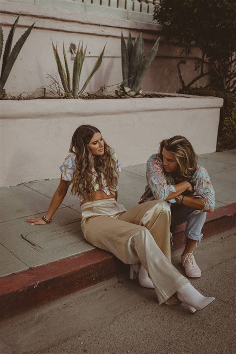 70s Inspired Couple Couples Photoshoot Couples Couple Outfits