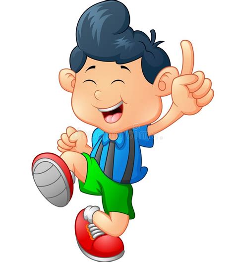 Happy Boy Cartoon Stock Vector Image 61836174