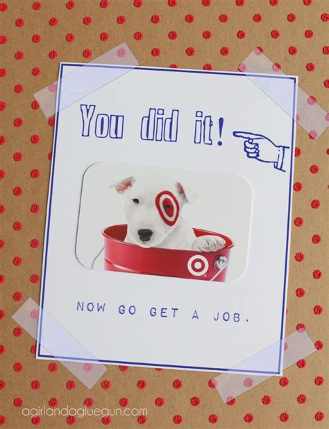 Download the grad deserves gift card holder. Free graduation card printable! - A girl and a glue gun