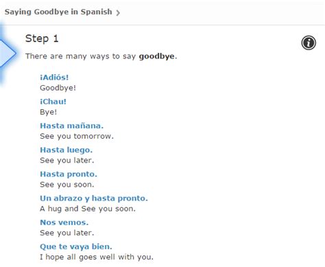 Saying Hello And Goodbye In Spanish ﻿ Spanish Language Discussion