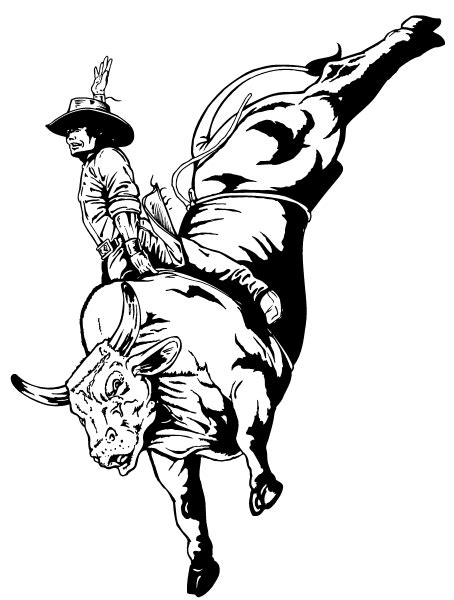 Drawings Of Bull Riding ClipArt Best ClipArt Best ClipArt Best
