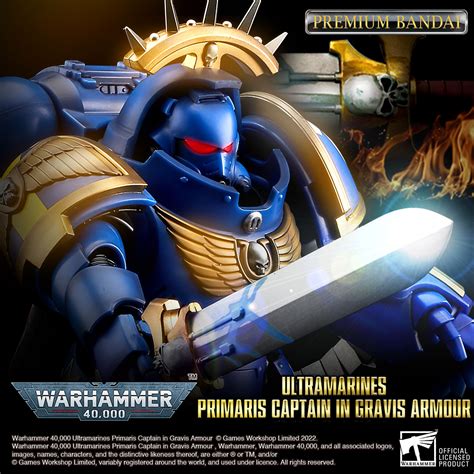 Warhammer 40000 Ultramarines Primaris Captain In Gravis Armour