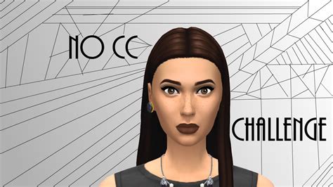 No Cc Challenge Sims 4 Create A Sim Youtube