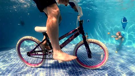 How To Ride A Bike Underwater Youtube