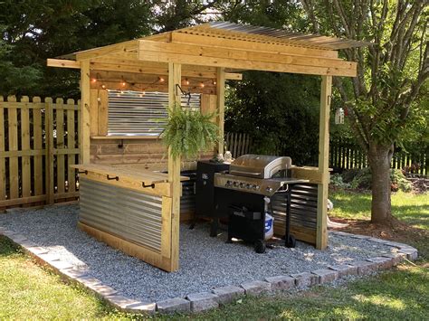 Grill Shed Outdoor Grill Station Backyard Patio Designs Backyard
