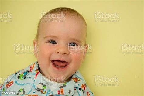 Happy Baby Smiling Stock Photo Download Image Now Sticking Out