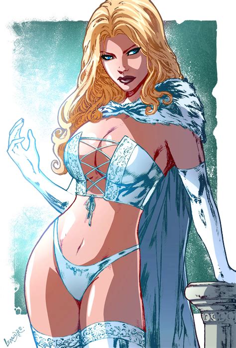 Emma Frost By Leandro Watarusan Marvel White Queen Pinterest Emma Frost Frosting And Comic