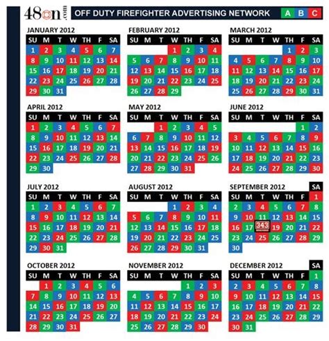 24 48 Shift Calendar 2021 Printable March