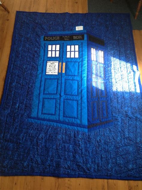 Dr Who Tardis Quilt By Summertimequilting On Etsy