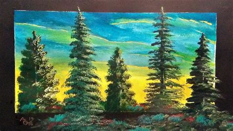 How To Paint A Pine Tree With Acrylics Visual Motley