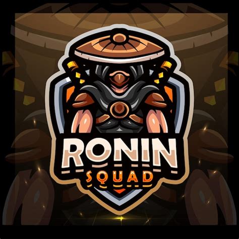 premium vector ronin mascot esport logo design