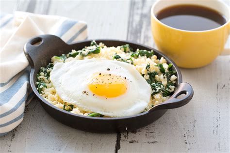 Healthy Egg Topped Breakfast Hash Recipe