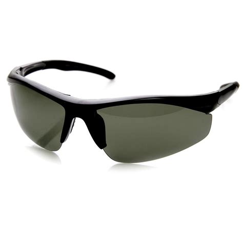 mens performance half sports wrap around sunglasses zerouv