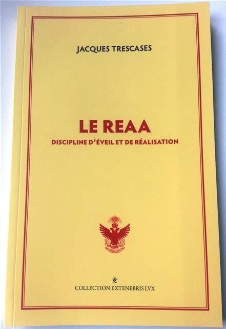 Le Reaa Discipline Eveil Et De Realisation Livre Scplf Reaa