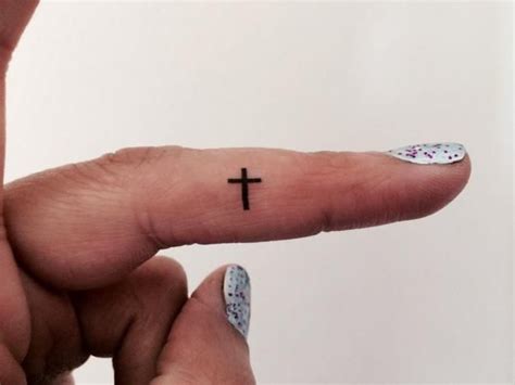 20 Cross Temporary Tattoo Tiny Cross Fake Tattoos Set Of 20