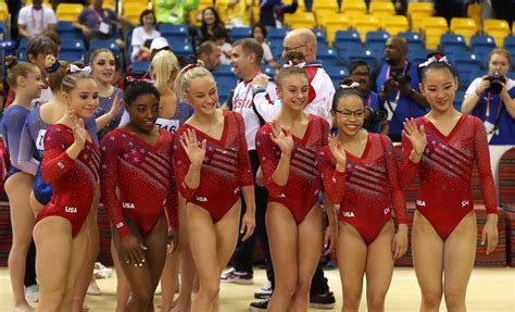Team Usa Gymnastics Wins World Championships Going To Olympics