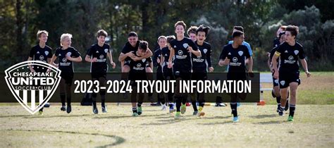 23 24 Tryouts And Player Placements Chesapeake United Soccer Club