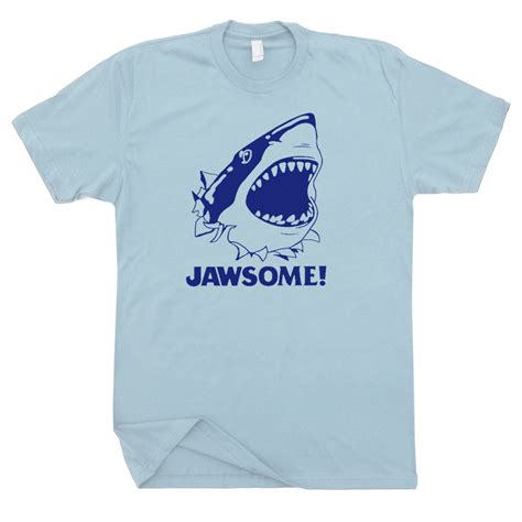 Jawsome T Shirt Jaws T Shirt Funny Movie T Shirts